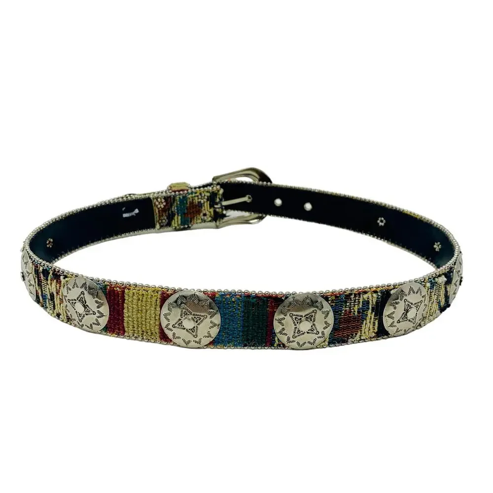 Vintage Aztec Tapestry Belt Girls Size S (31'')
